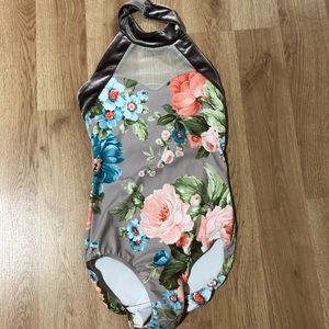 Floral Eleve Leotard Medium